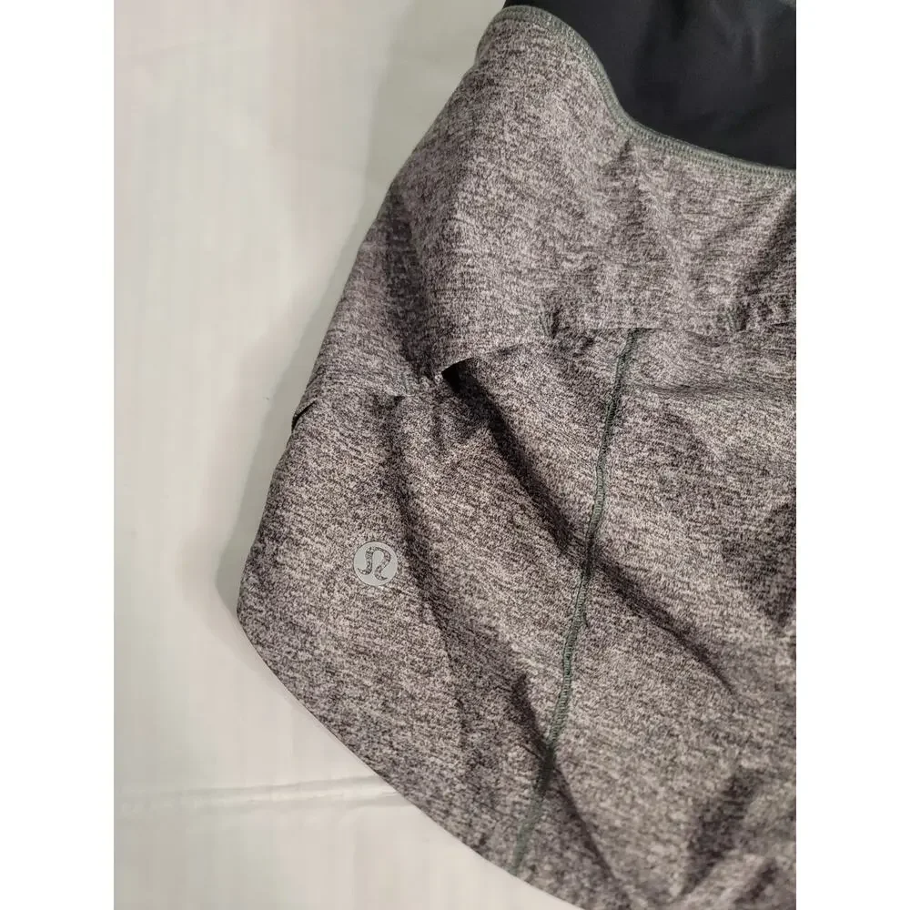 LULULEMON Shorts Women's SZ 4 Run Speed Up Gray Pull On Drawstring W7AVNT